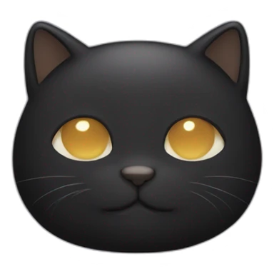 black mochi cat sticker