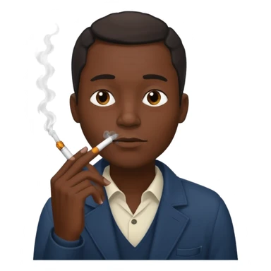 Black guy with a cigarette  sticker