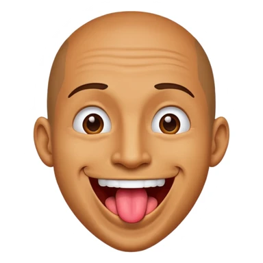 man with long toungue  sticker