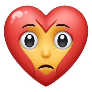 Sad heart sticker
