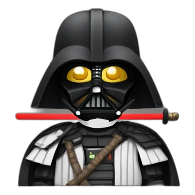 darth vader samurai sticker