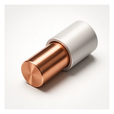 copper cable with white insulation, detailed, icon style sticker