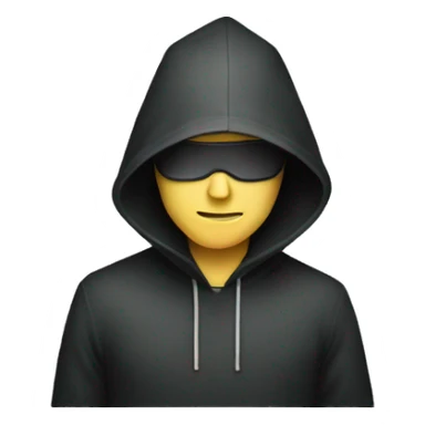 Hacker on computer sticker