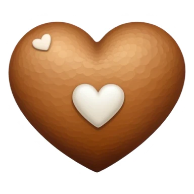 Quiero un corazón café de primeras luego el beig en medio y al final el blanco uno al lado del otro  sticker