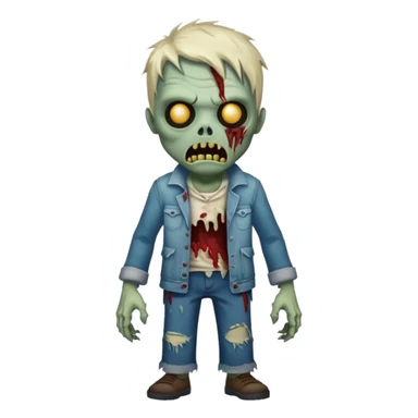 zombie monster sticker