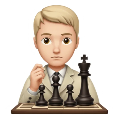 Player with chessboard sticker