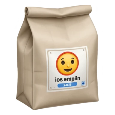 cement bag with label sticker