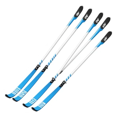 Nordic ski emoji sticker