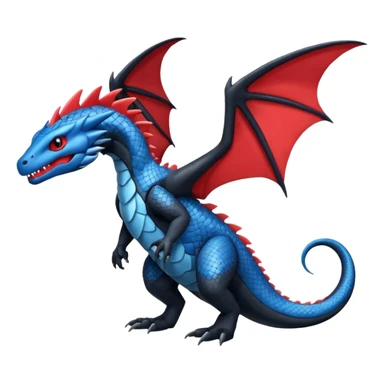 Salandit-Salamence-Fakémon-hybrid-creature (full body)  sticker