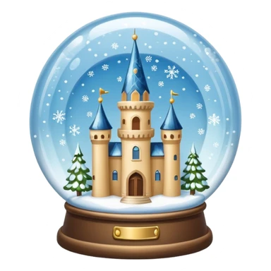 snow-globe, tower inside sticker