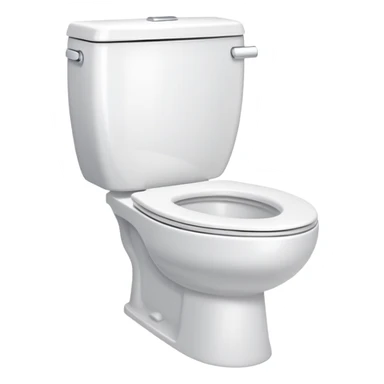 white porcelain toilet sticker