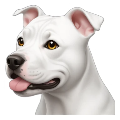 white-staffy sticker