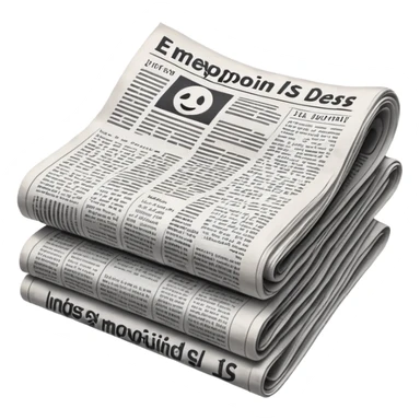 generate realistic detailed news paper sticker