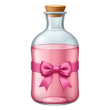 Garrafa rosa com laços sticker