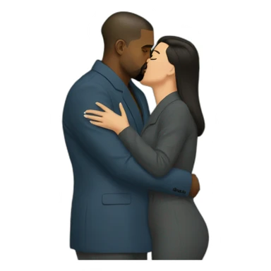 kanye west kissing kim jong un sticker