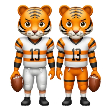 Tigers american football sticker