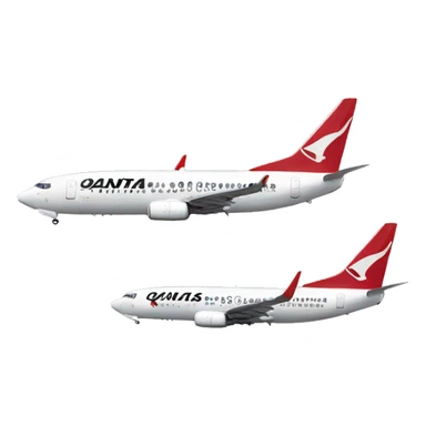 Qantas 737 sticker
