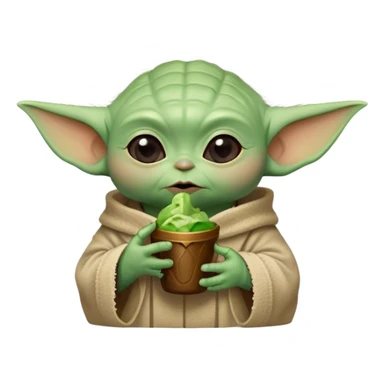 Baby yoda eat magnum sticker