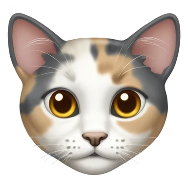 Dilute calico cat sticker