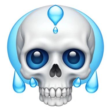 💀 and 😭 mixed sticker