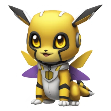 Metabee, Medabee, Renamon, Pikachu sticker