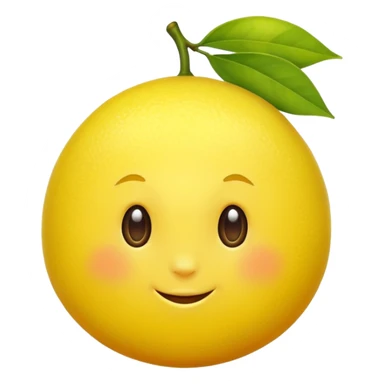 lemon, simple, bright yellow sticker