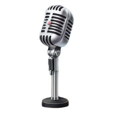 a retro stage with neon lights, a classic microphone, musical notes, vintage theater curtains, and Broadway-style elements. Avoid focusing solely on the piano. Transparent background. sticker