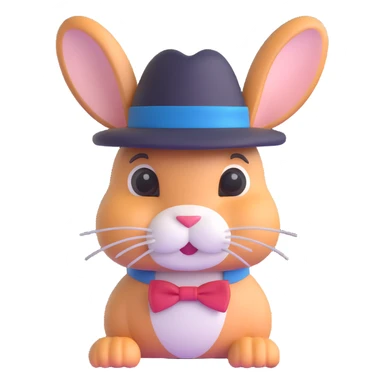 gangster rabbit sticker