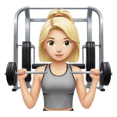 Gym blonde girl  sticker