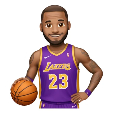 Emoji of lebron Raymond james sticker