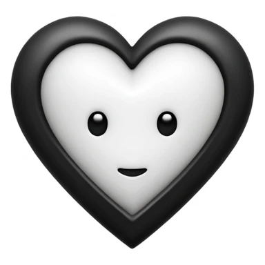 can you make an amongus charter made out of white and black hearts sticker