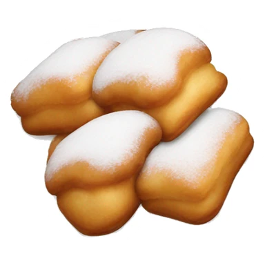 beignets flat sticker