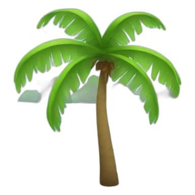 Beaches and coconut trees  sticker