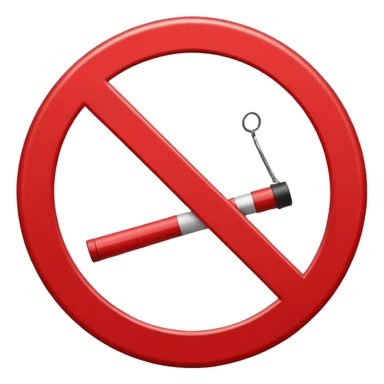 prohibition sign sticker