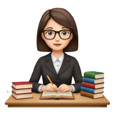 librarian at desk sticker