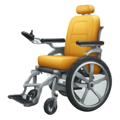je veux un fauteuil roulant piloté par une trotinette sticker