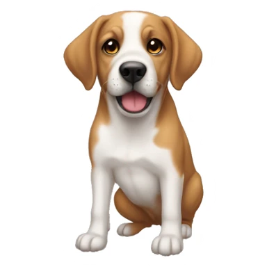 Perro besando a otro perro sticker