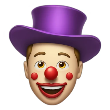 Elon musk as a clown sticker