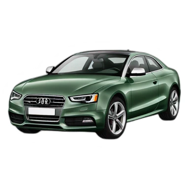 audi A5 grey green sticker