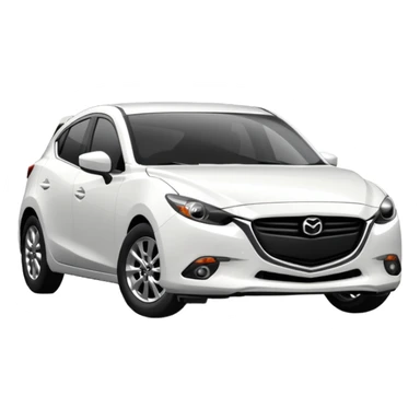 white mazda 3 2025 shape sticker
