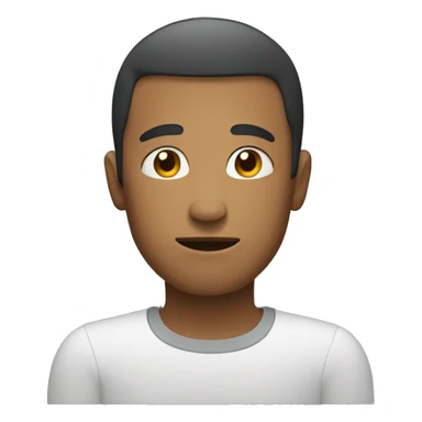 Calm face with hands flat  sticker