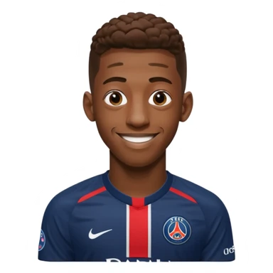 Ousmane Dembele avec le maillot du psg sticker