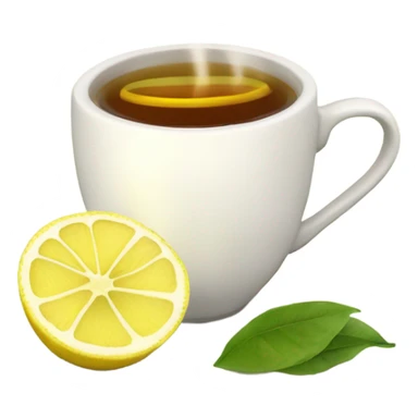 Cup of lemon tea sticker