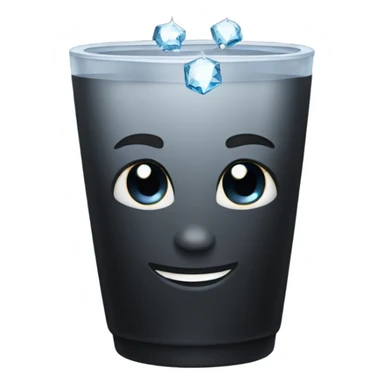 black tumbler with diamonds sticker