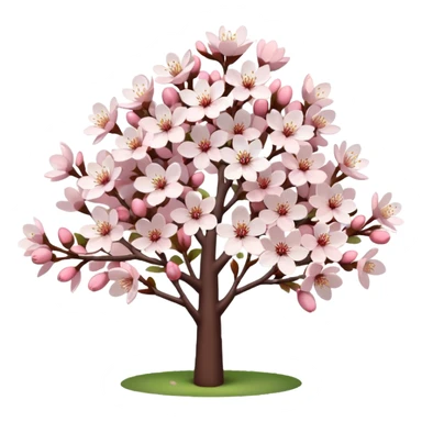 cherryblossom white bush sticker