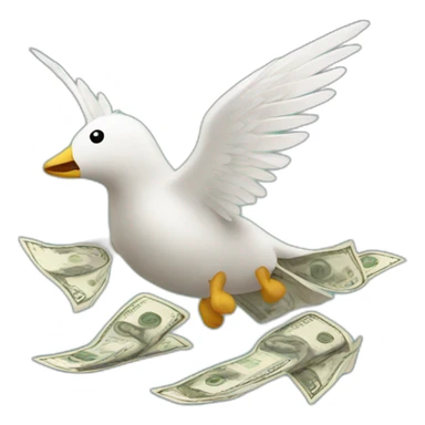 philippine pesos flying sticker