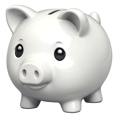 white piggy bank sticker
