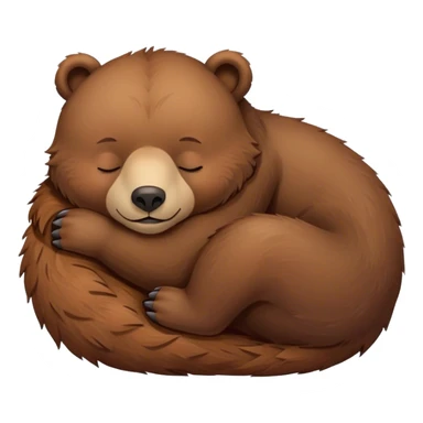 Cute sleeping bear  sticker