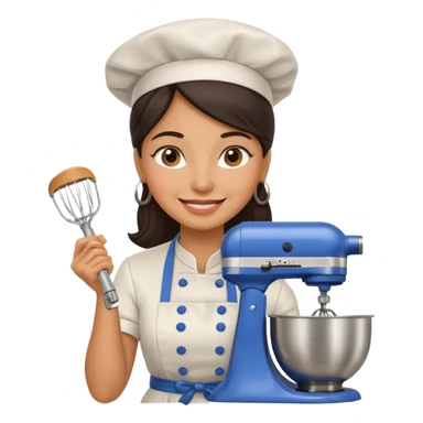 cocinera mujer con batidora sticker