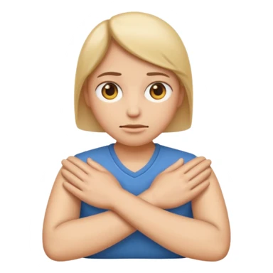 Eye roll folded arms emoji sticker